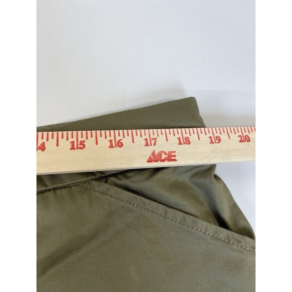 New Soft Surrounding Khaki Pants Crochet‎ Covered Button Ankle Straight Sz TXL - Picture 11 of 13